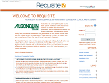 Tablet Screenshot of algonquin.requisite.ca